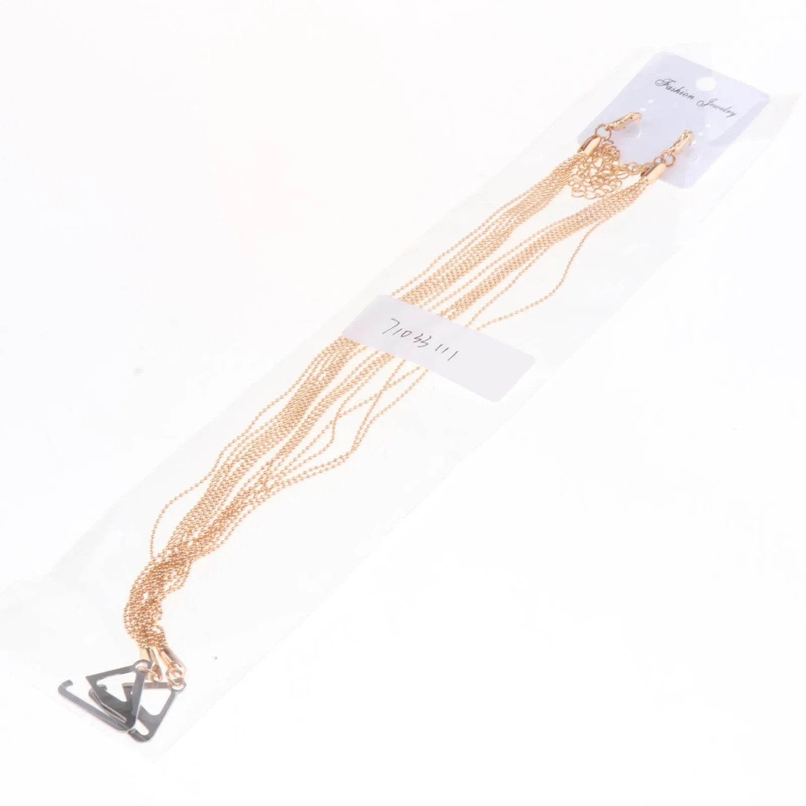 1 Pair Metal Tassel Adjustable Shoulder Bra Straps for Women Bra Accessories Golden Halter