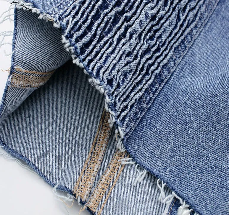 A Blue Denim Top