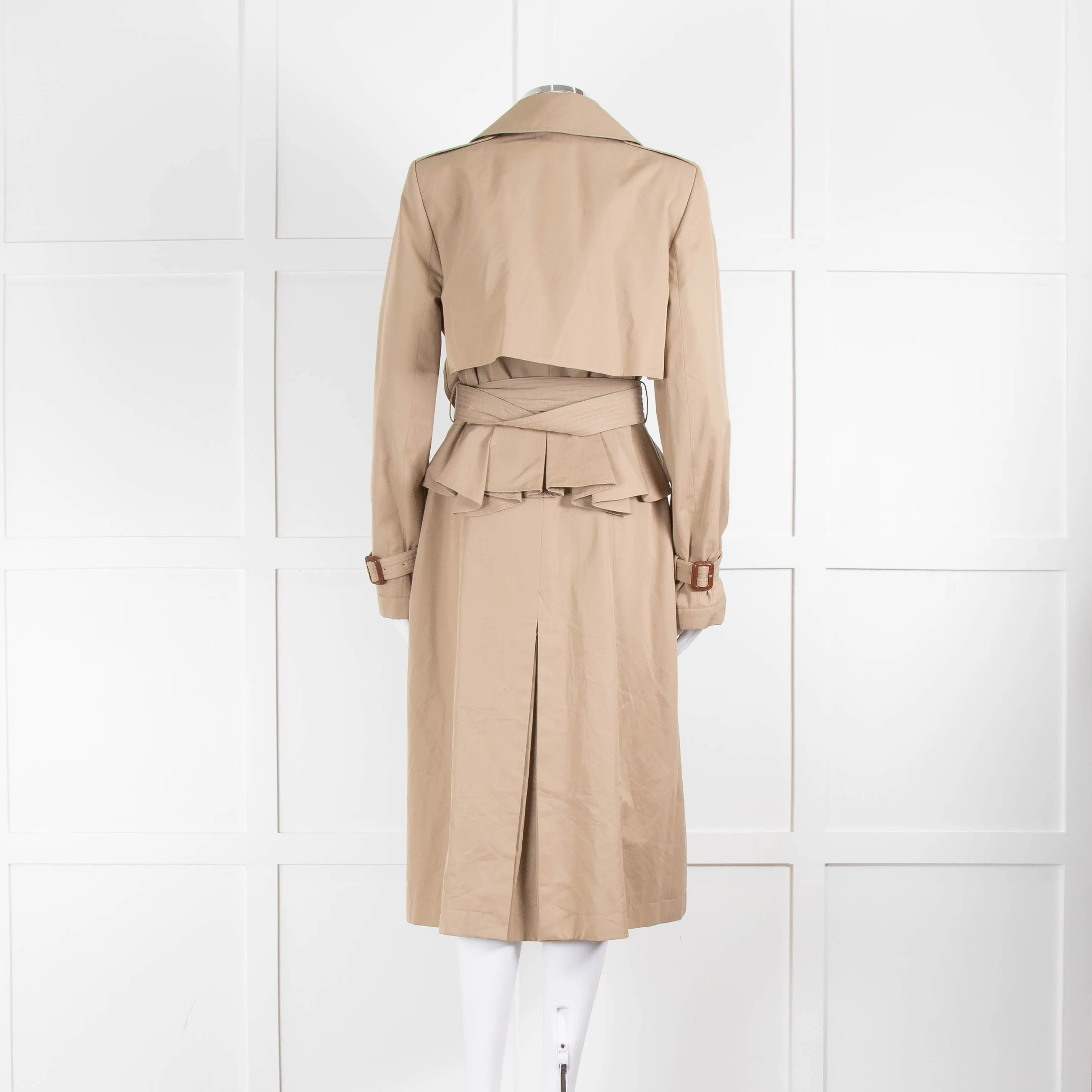 Alexander McQueen Ruffled Trench Coat