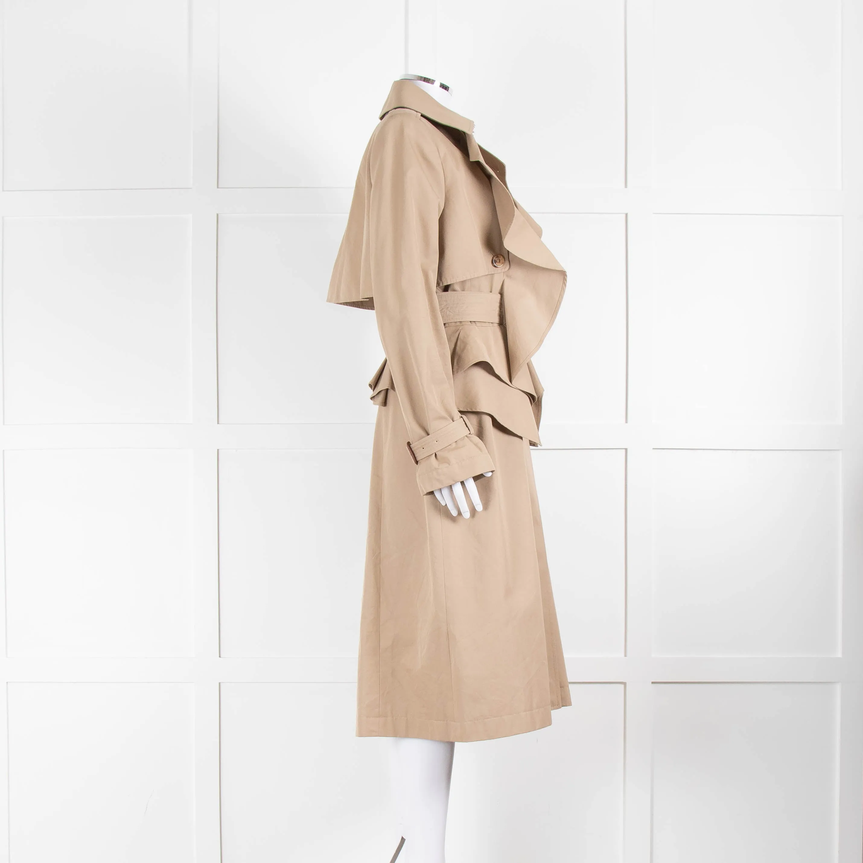 Alexander McQueen Ruffled Trench Coat