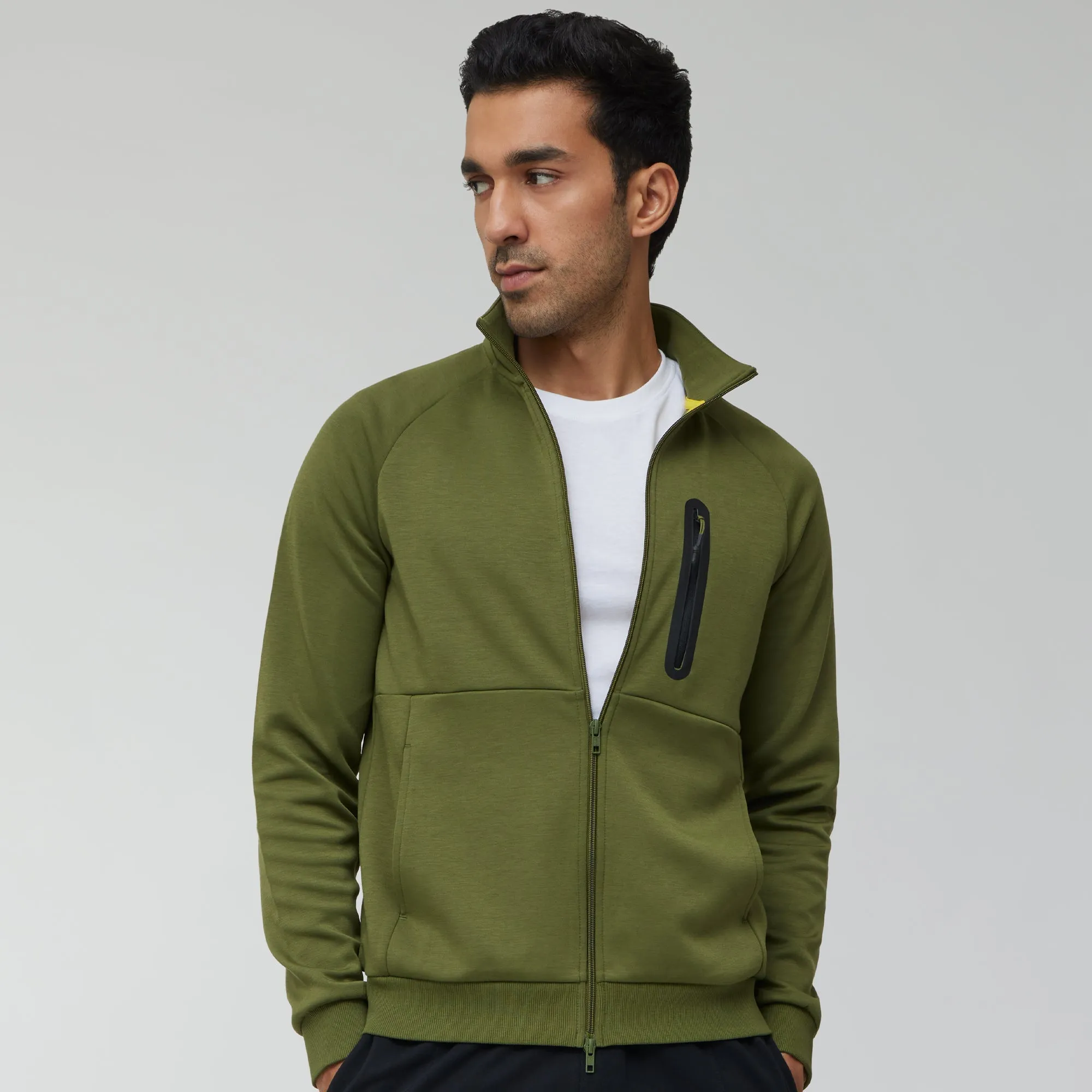 Alpha Zip Ups Jackets Olive Green