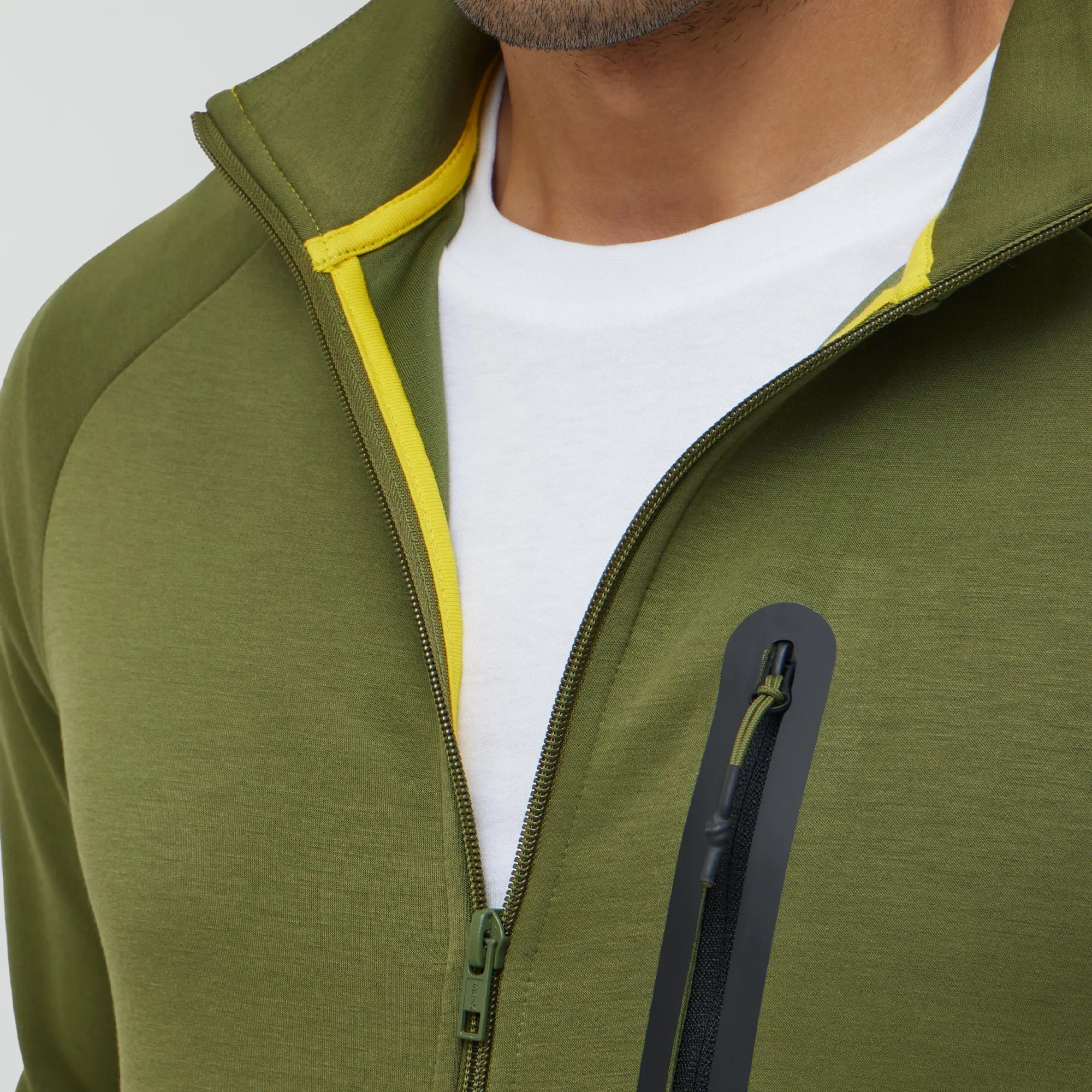 Alpha Zip Ups Jackets Olive Green