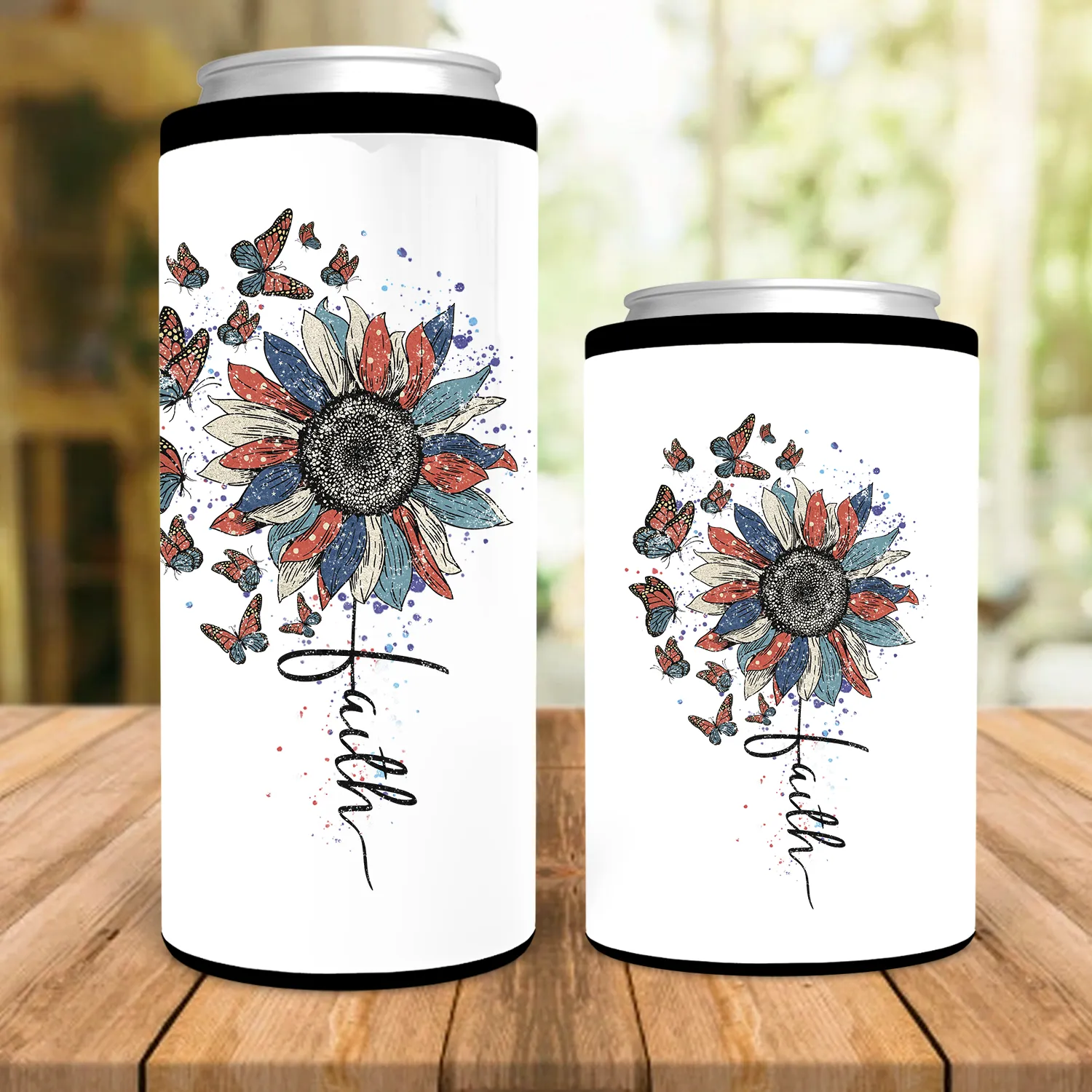 American Faith Sunflower Can Cooler