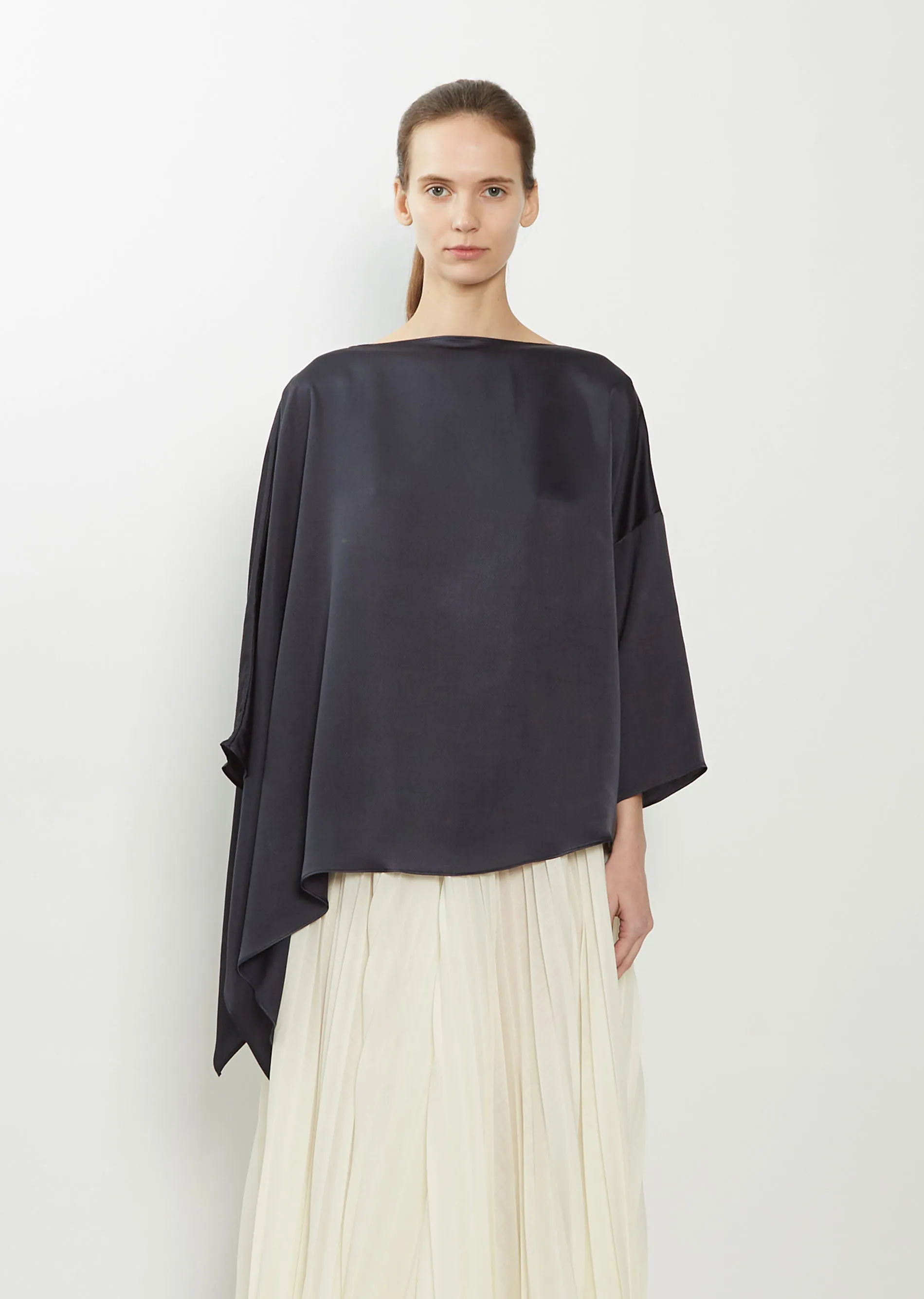 Asymmetric Silk Top