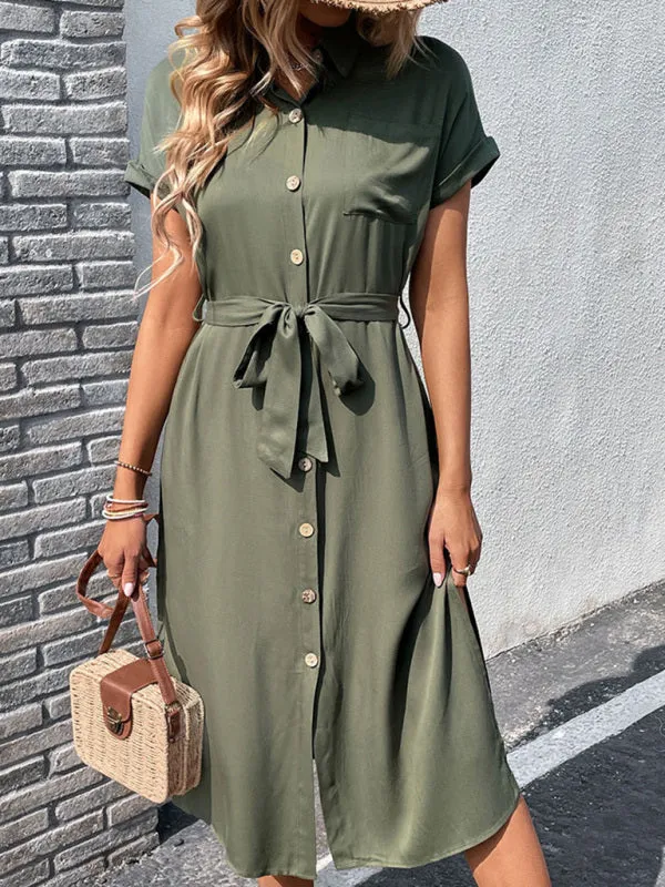 Belt Up and Feel Confident in Our Flattering Midi Dress