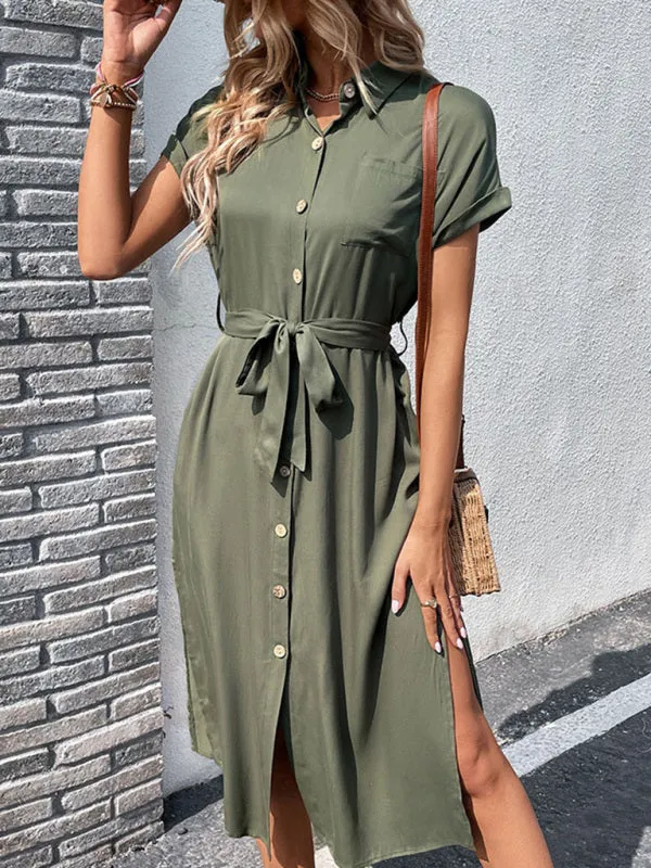 Belt Up and Feel Confident in Our Flattering Midi Dress