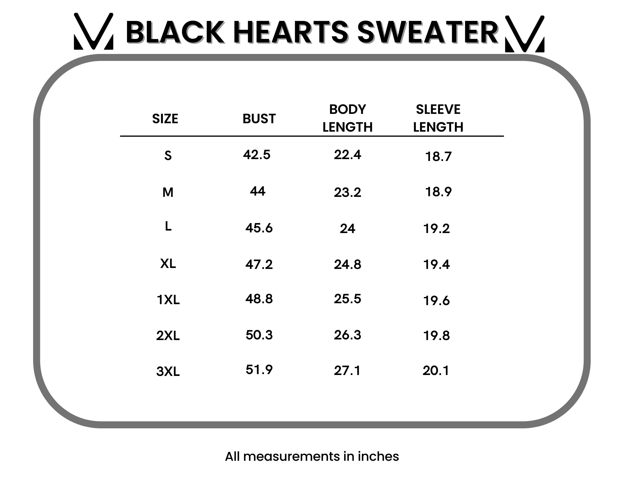 Black Hearts Sweater by Michelle Mae