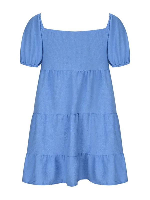 Blue Zone Planet |  able and versatile strappy V-neck short-sleeved dress