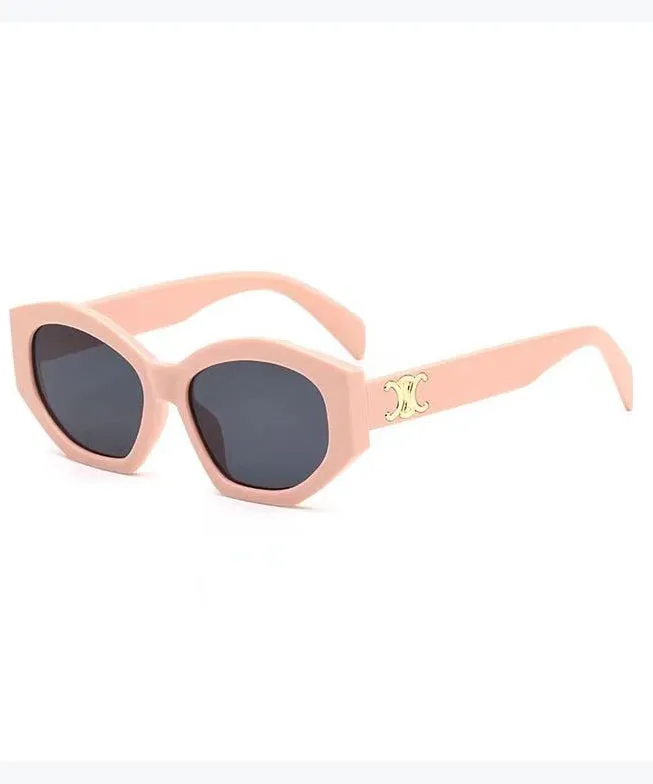 Boutique Fashion Versatile Black Polygon Sunglasses XS1072