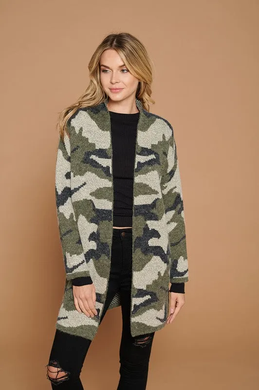 Camo Cardigan