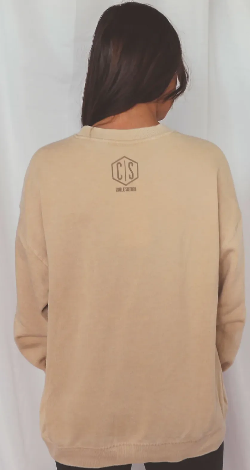 charlie southern: heroes have always been cowboys campus sweatshirt - tan