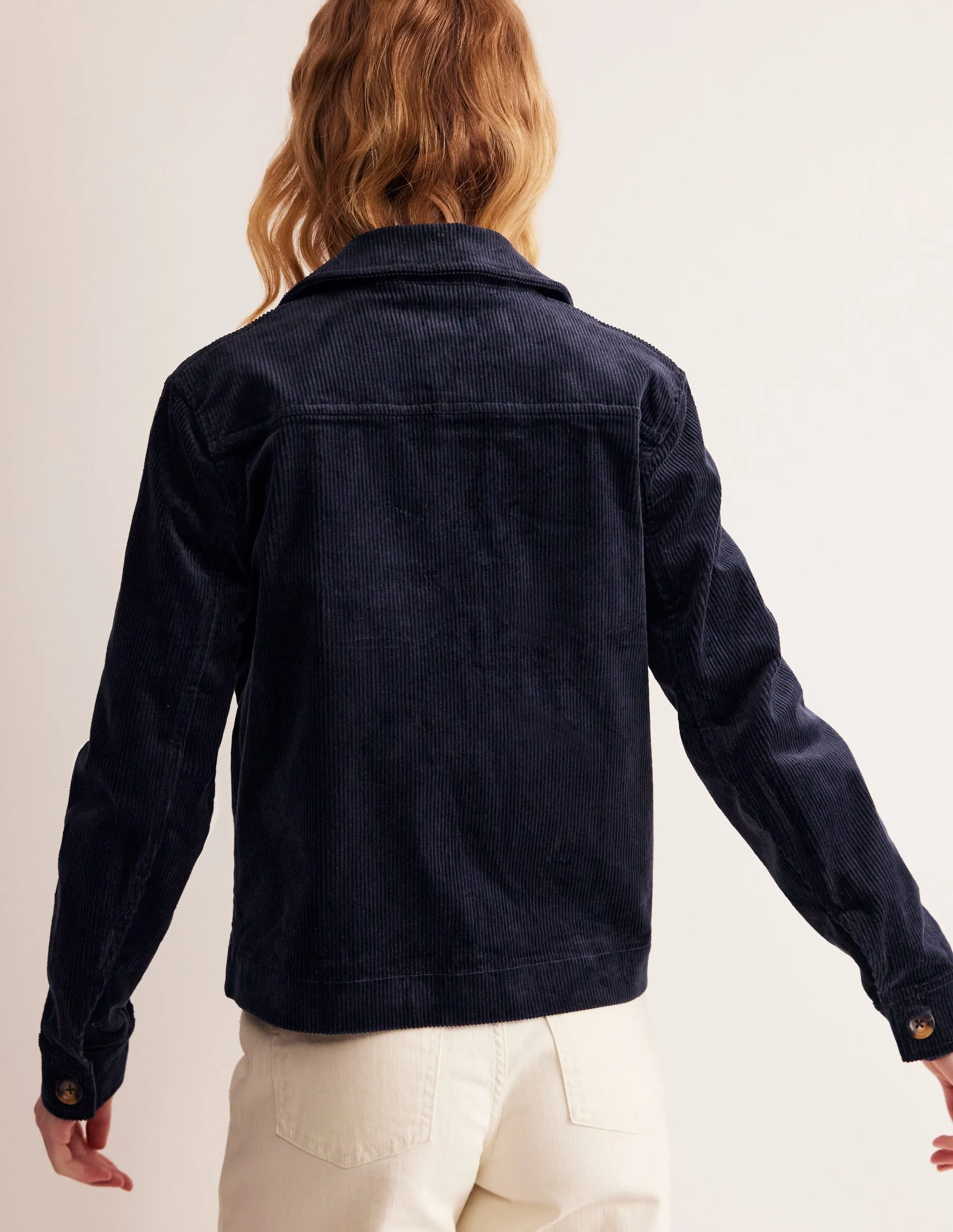 Cord Jacket-Navy