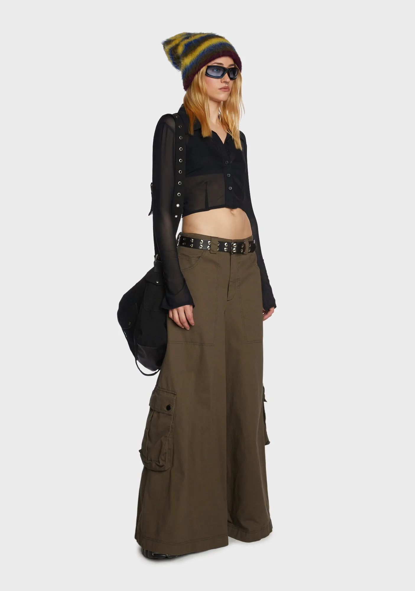 Cozy Secrets Crop Top - Black