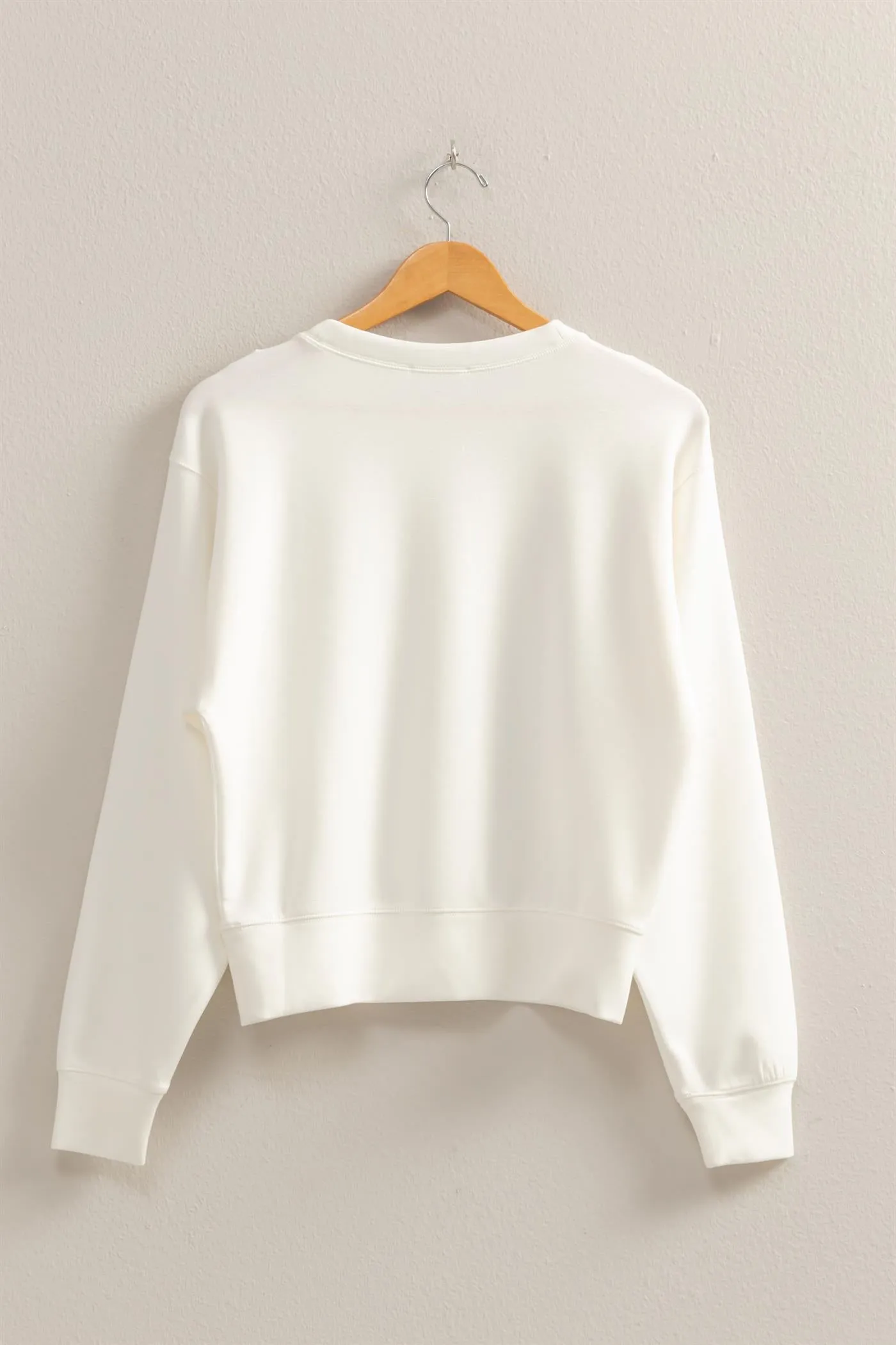 DZ25C726-Relaxed Long Sleeve Sweatshirt