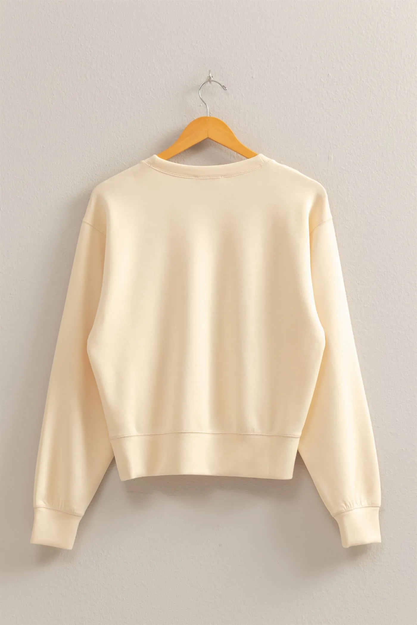 DZ25C726-Relaxed Long Sleeve Sweatshirt