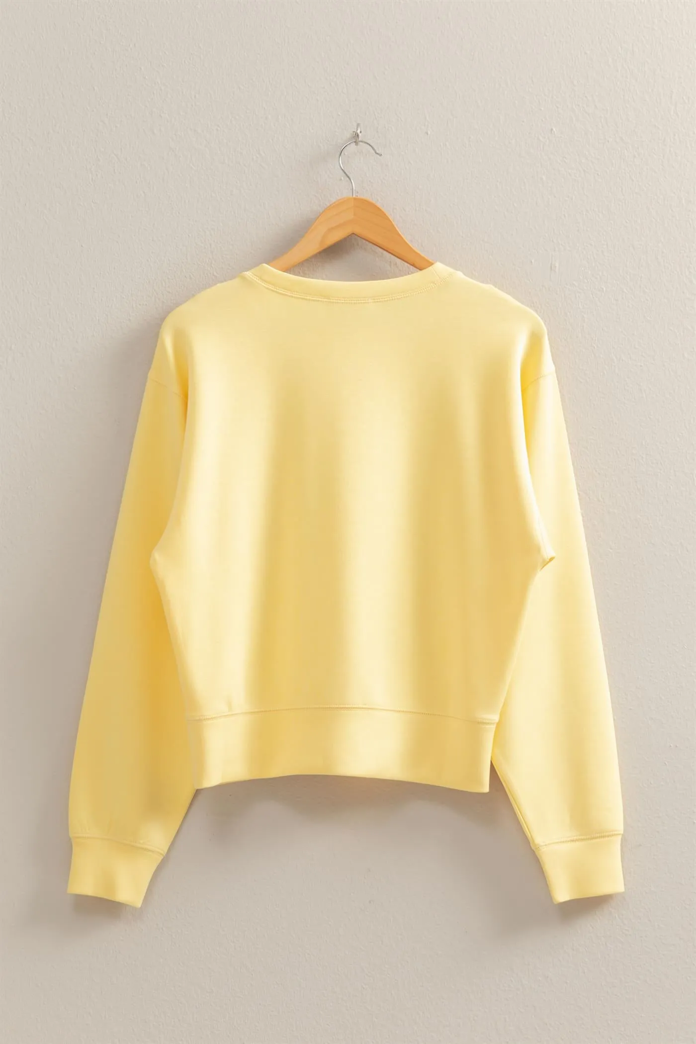 DZ25C726-Relaxed Long Sleeve Sweatshirt