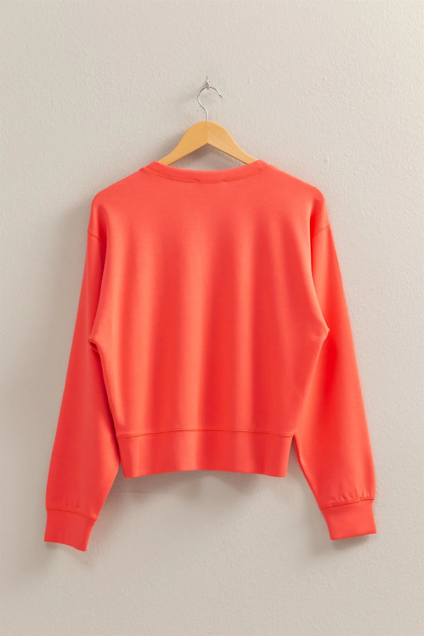 DZ25C726-Relaxed Long Sleeve Sweatshirt