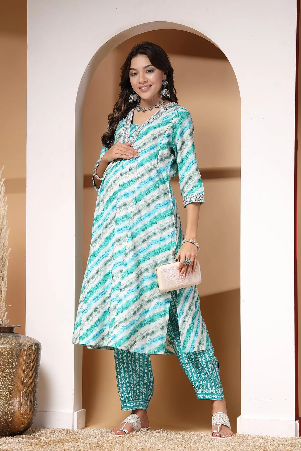 Effortless Breezy Beauty Maternity Kurta Set