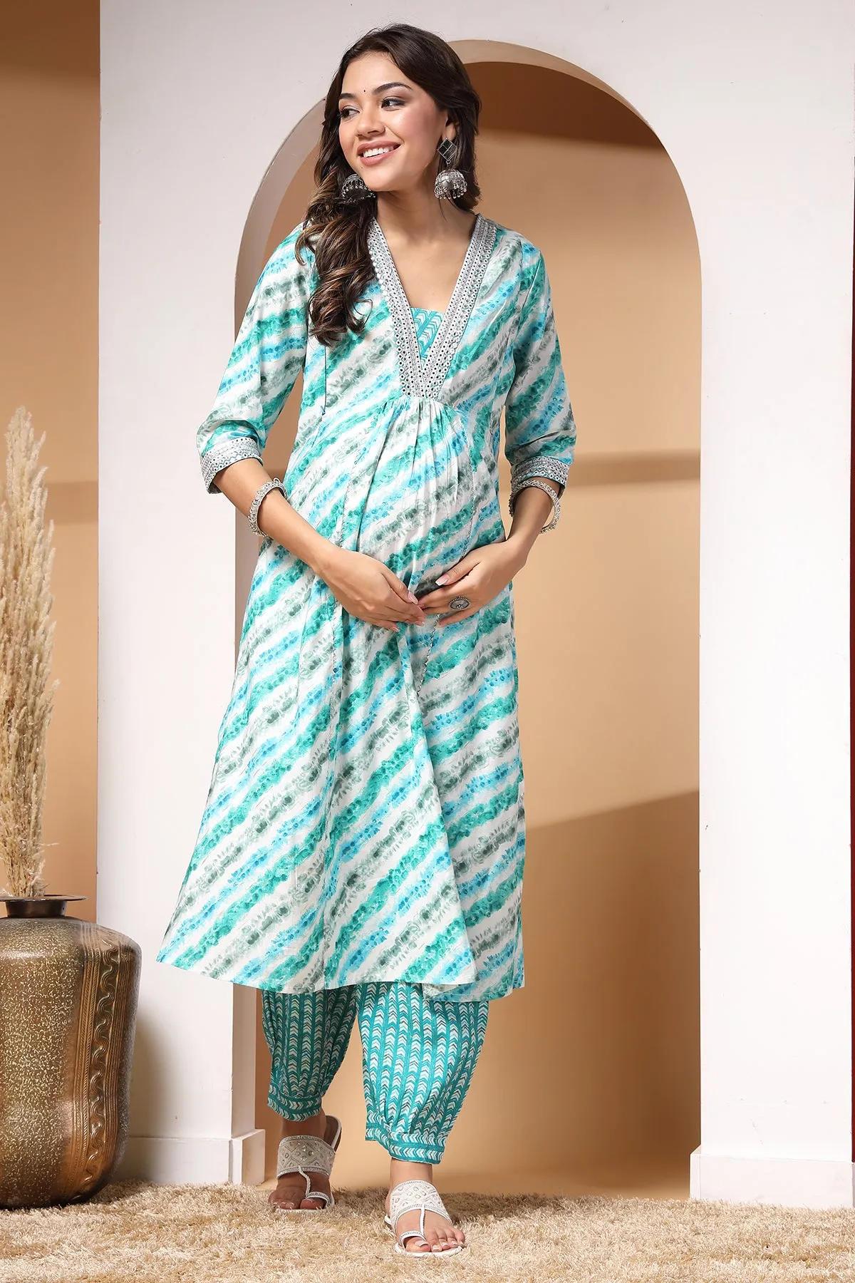 Effortless Breezy Beauty Maternity Kurta Set