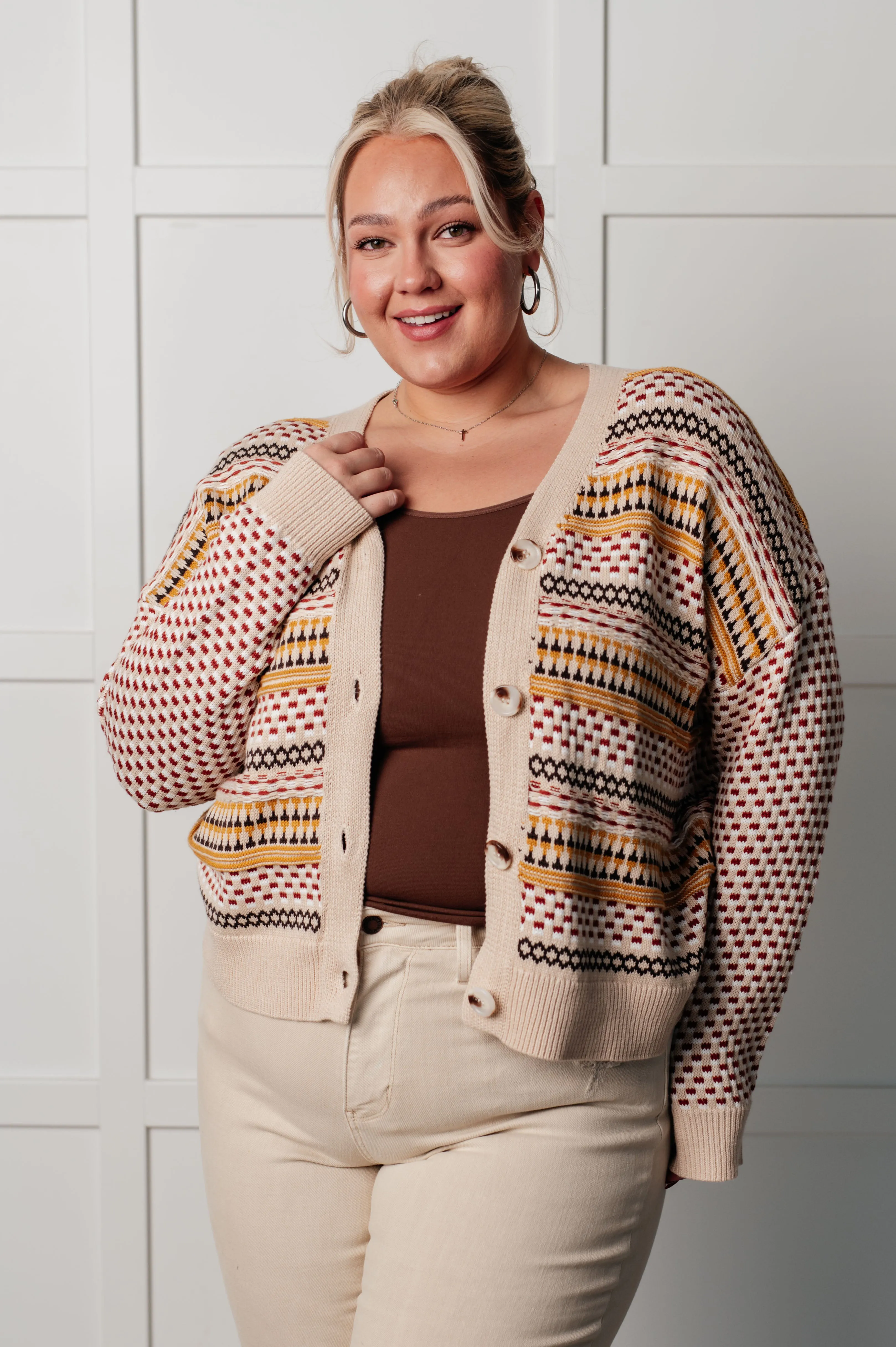 Effortless Elements Striped Cardigan - 1/16/2025