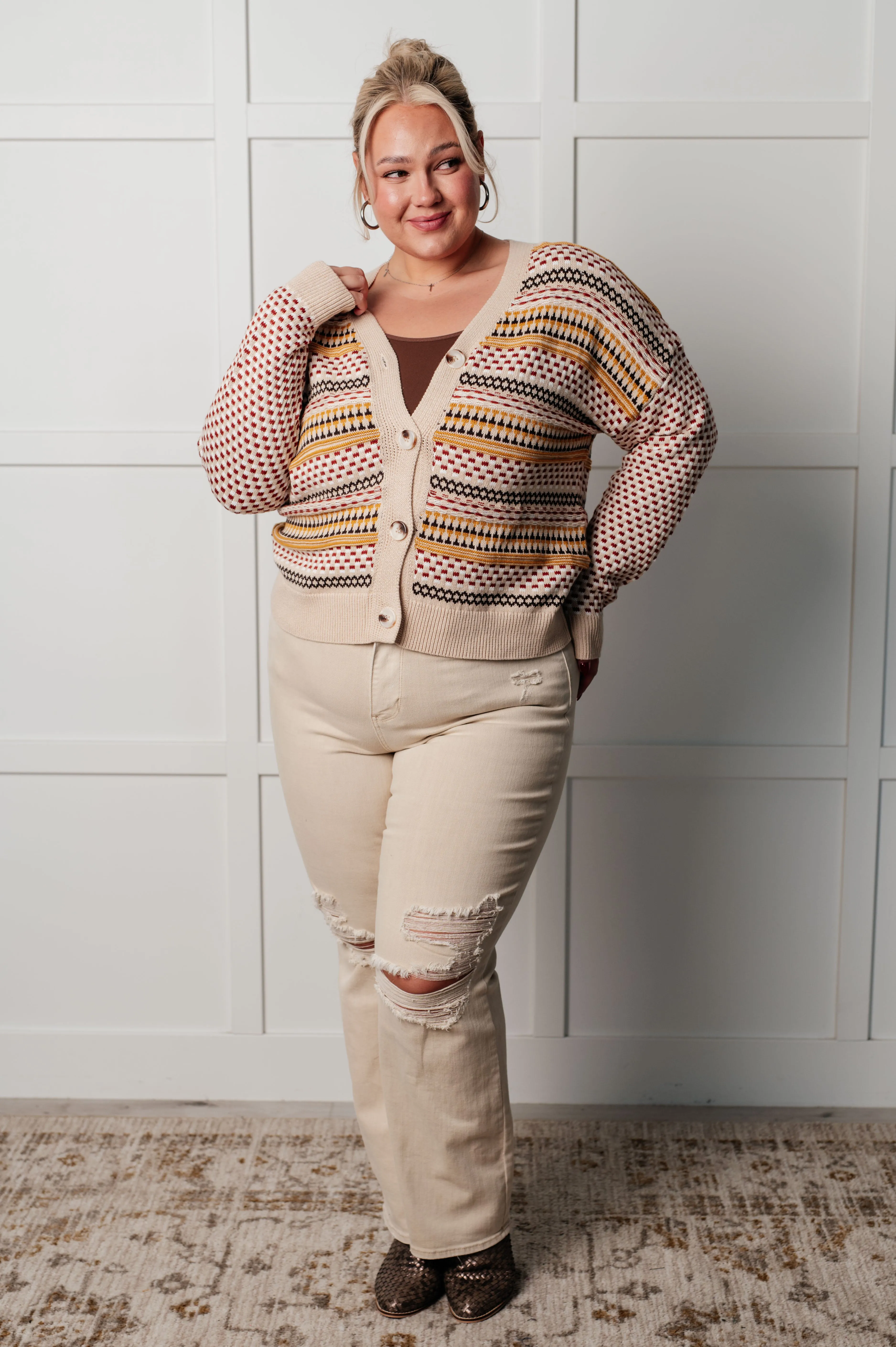 Effortless Elements Striped Cardigan - 1/16/2025