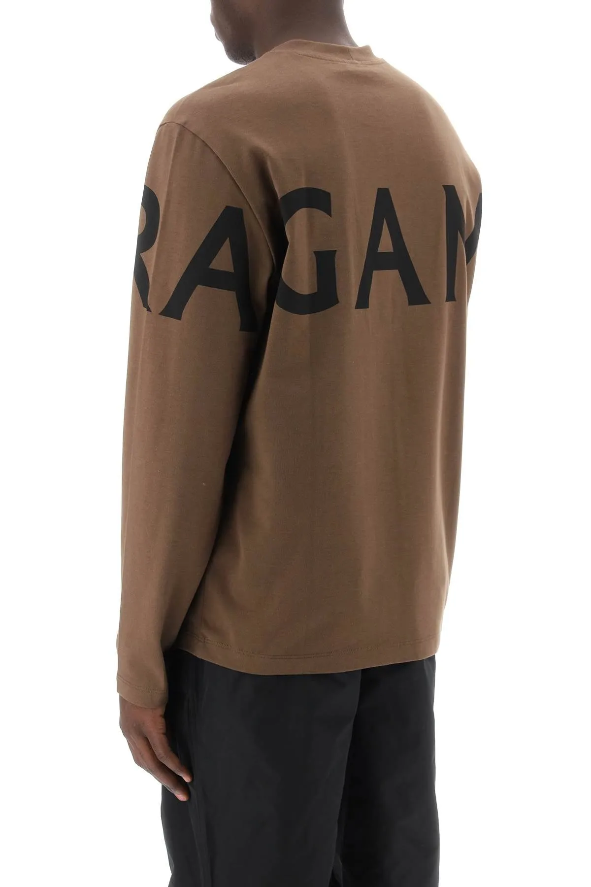 Ferragamo Long Sleeve T-Shirt With Oversized Logo