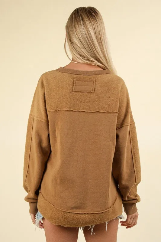 French Terry Oversized Cozy Tops - 4 Colors!