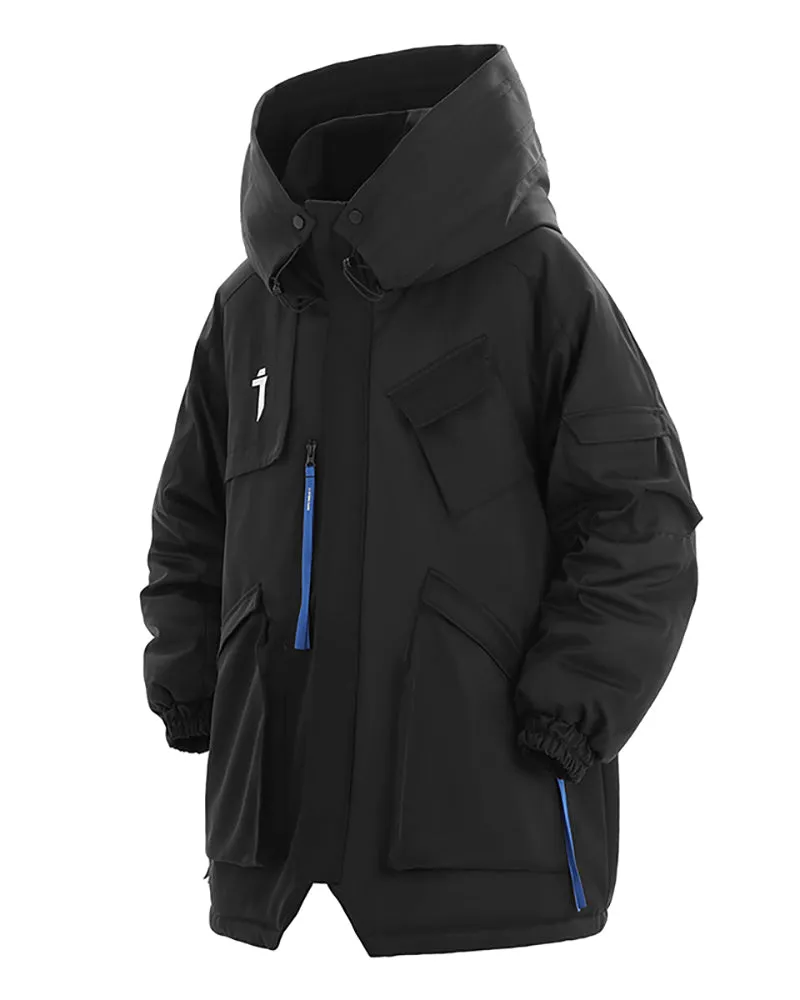 Functional Multi-Pockets Unisex Winter Techwear Jacket