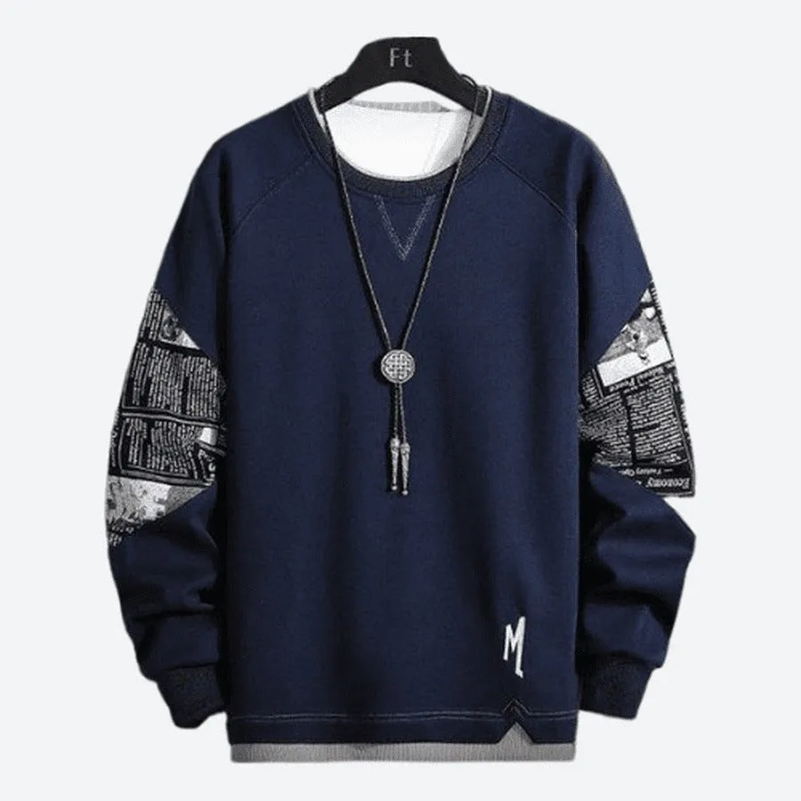 Graphic Long Sleeve Crewneck Sweatshirts