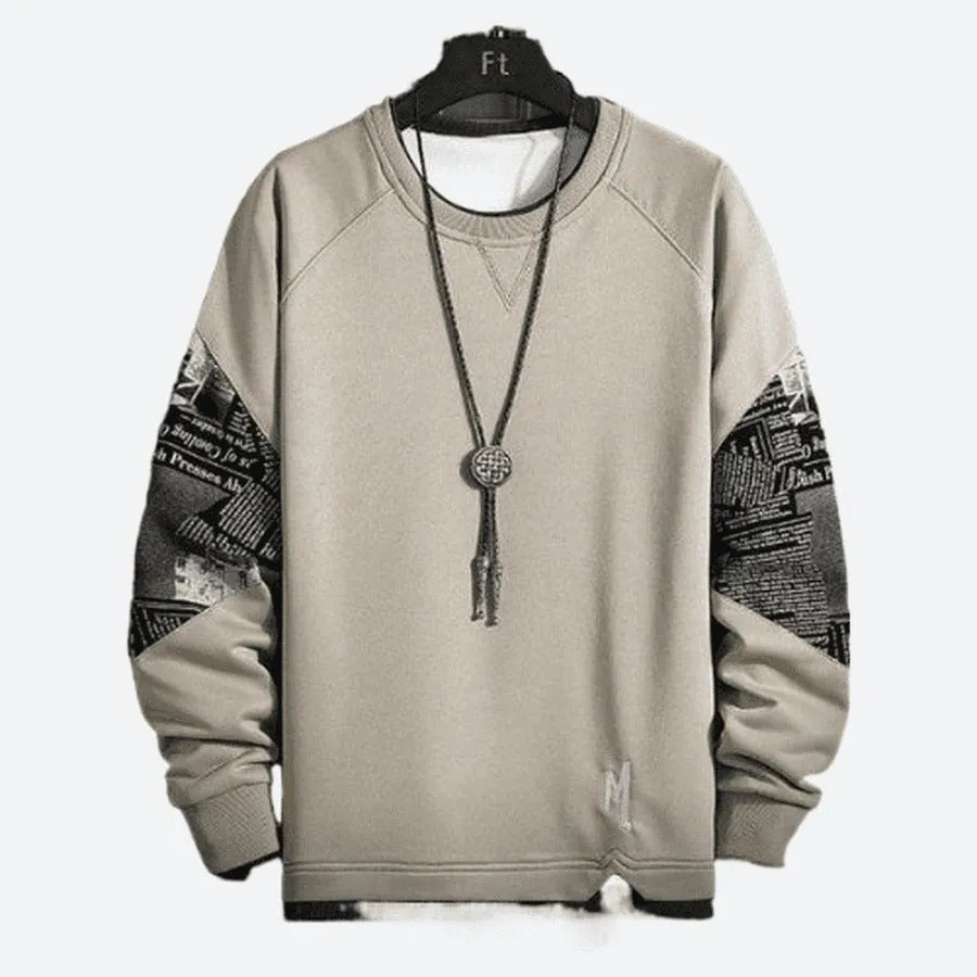 Graphic Long Sleeve Crewneck Sweatshirts