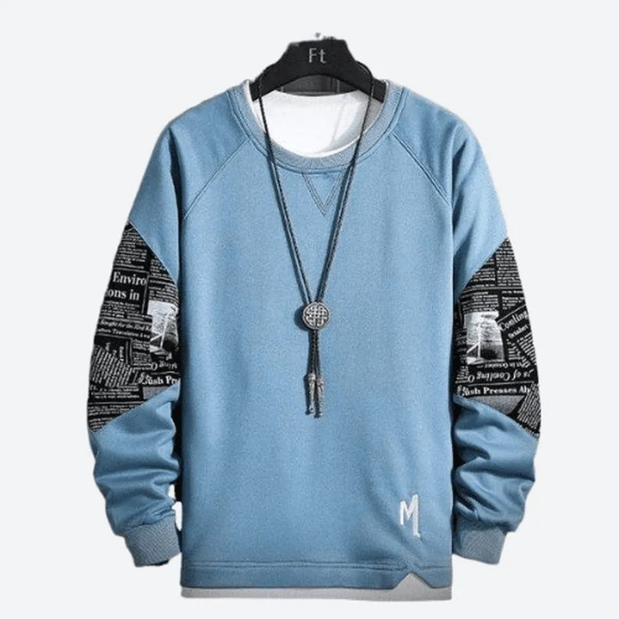 Graphic Long Sleeve Crewneck Sweatshirts