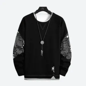 Graphic Long Sleeve Crewneck Sweatshirts