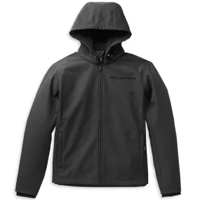 Harley-Davidson Men's Willie G Skull Hooded Softshell Jacket, Black 98404-22VM