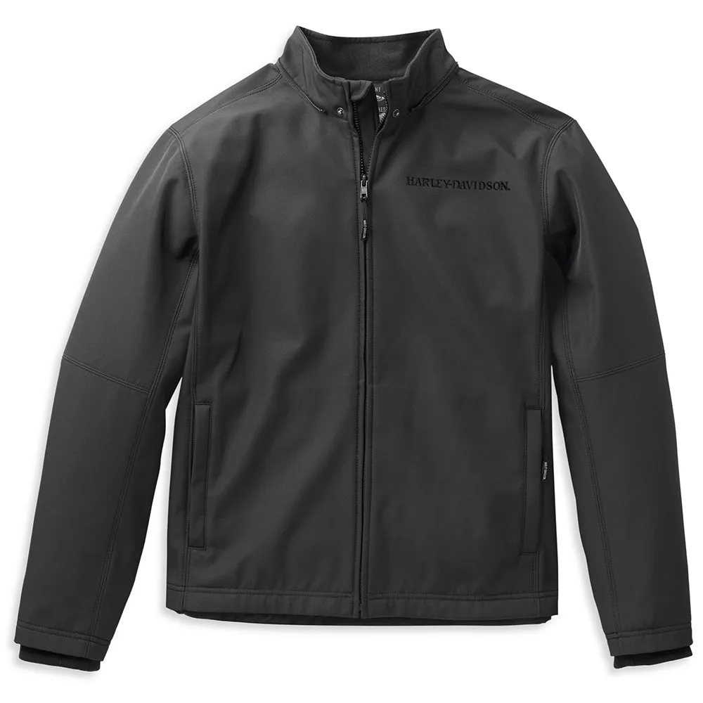 Harley-Davidson Men's Willie G Skull Hooded Softshell Jacket, Black 98404-22VM