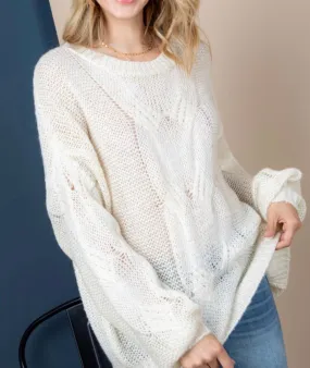 Ivory Cable Sweater