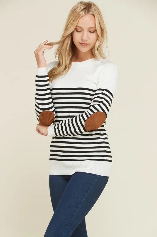 Ivory Striped Sweater