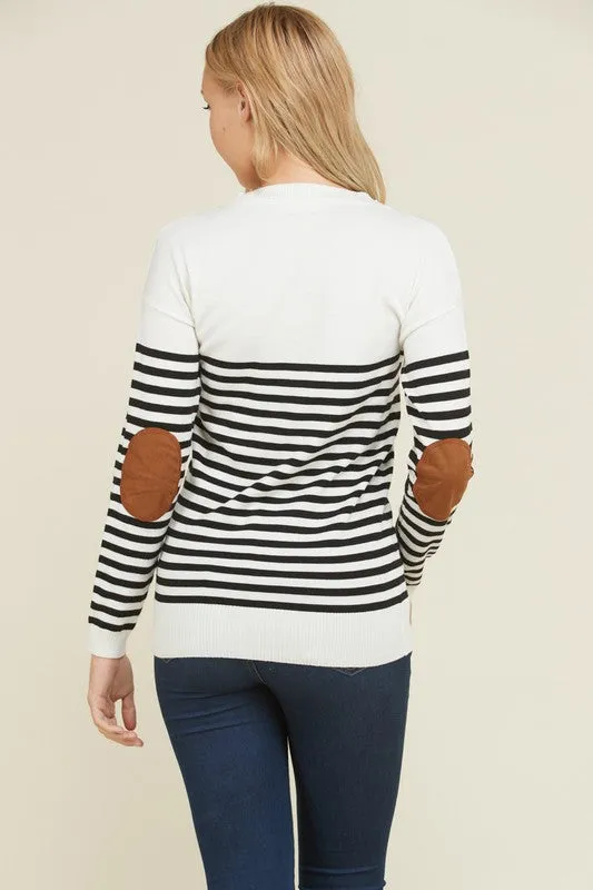 Ivory Striped Sweater