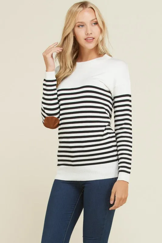 Ivory Striped Sweater