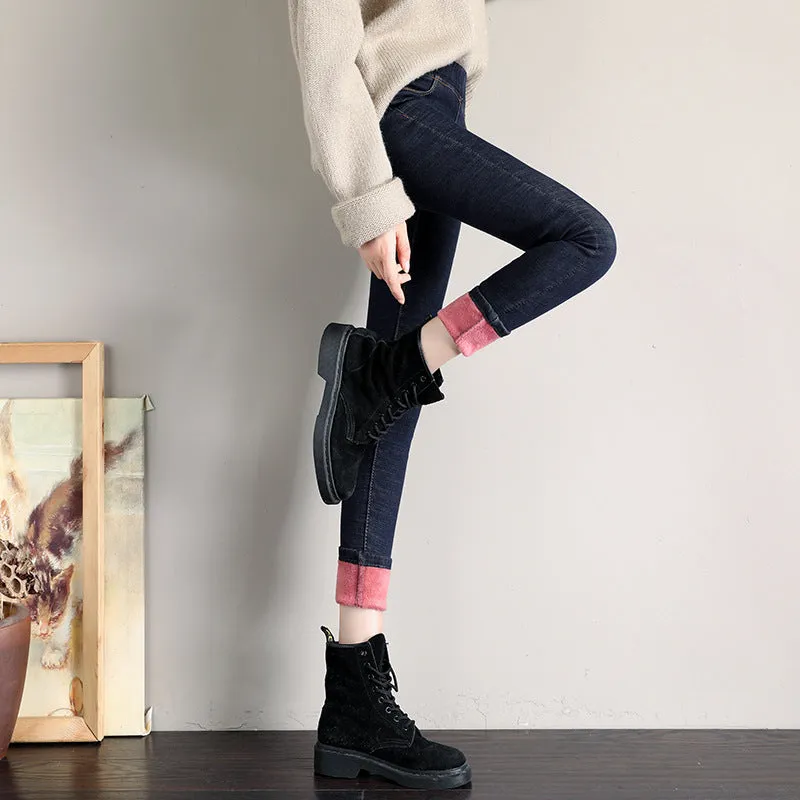 Ivyshape | Cozy Fleece Jeans