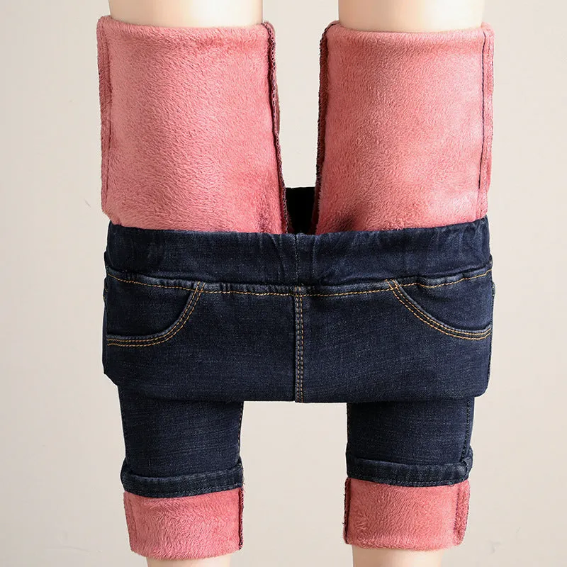 Ivyshape | Cozy Fleece Jeans