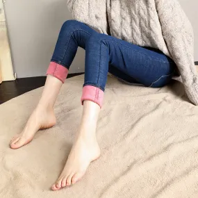 Ivyshape | Cozy Fleece Jeans