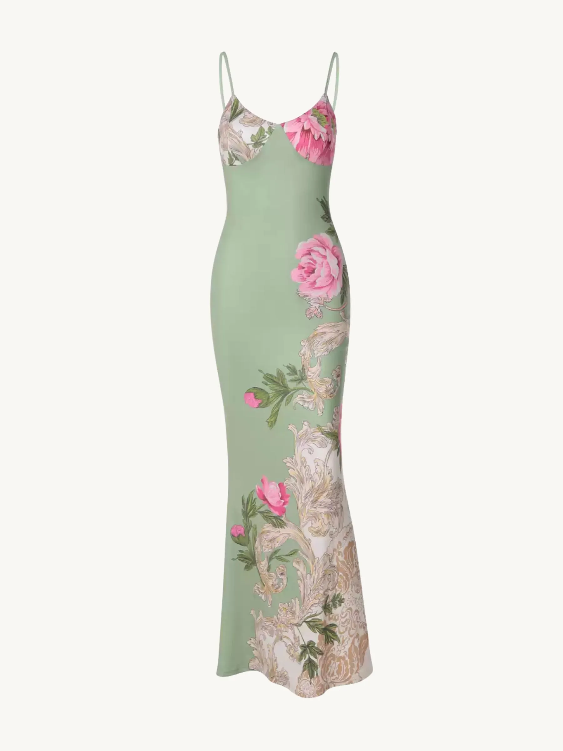 Kimber Floral Fishtail Maxi Dress