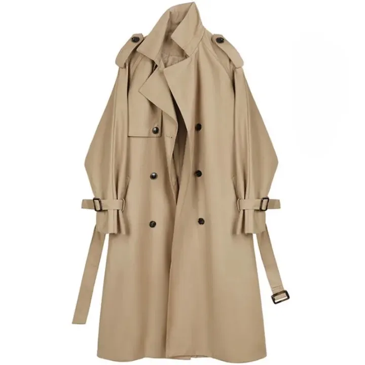 Maithe Casual Double Breast Trench Coats