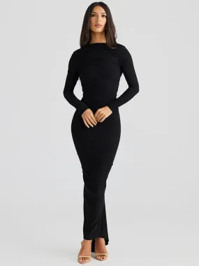 Marina - Flattering dress with open back