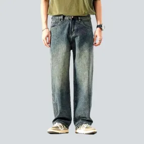 Mid-waist men's vintage jeans