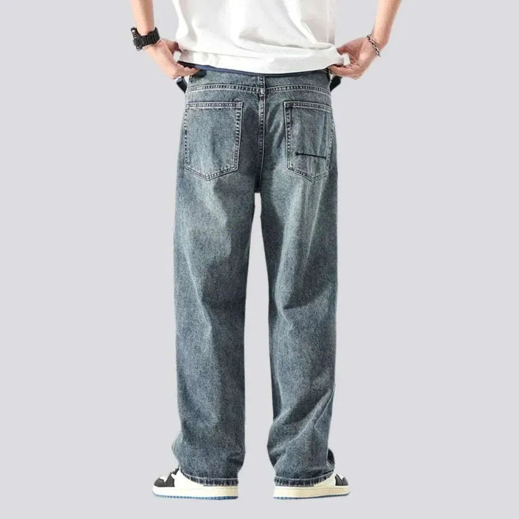 Mid-waist men's vintage jeans