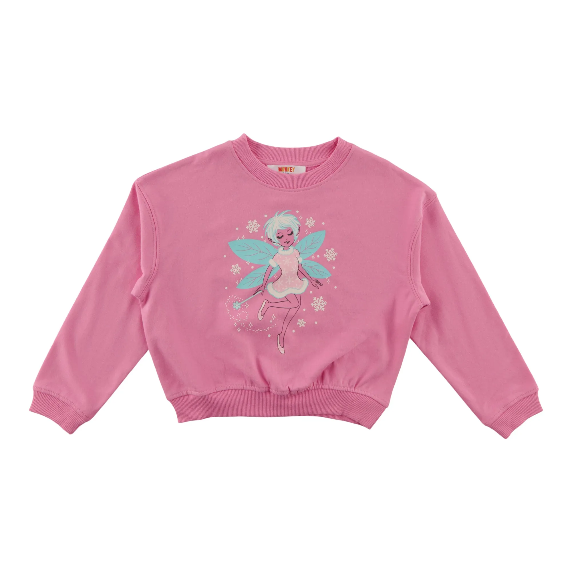 MONKEY BARS Girl's Winter Wonderland Long Sleeve Crew Neck Top