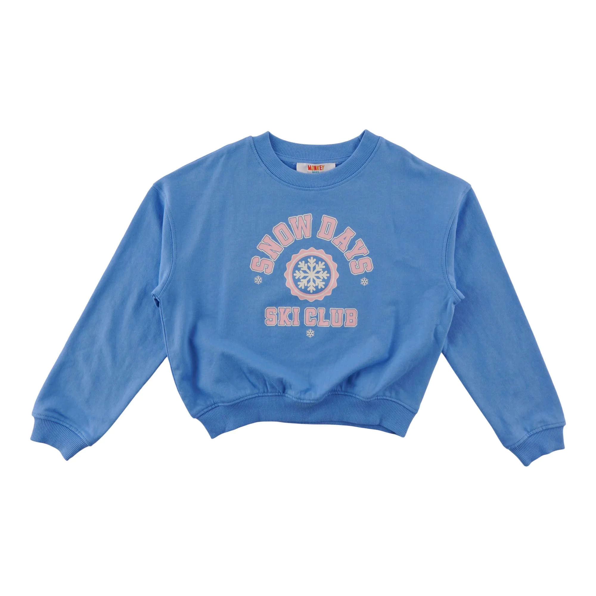 MONKEY BARS Girl's Winter Wonderland Long Sleeve Crew Neck Top