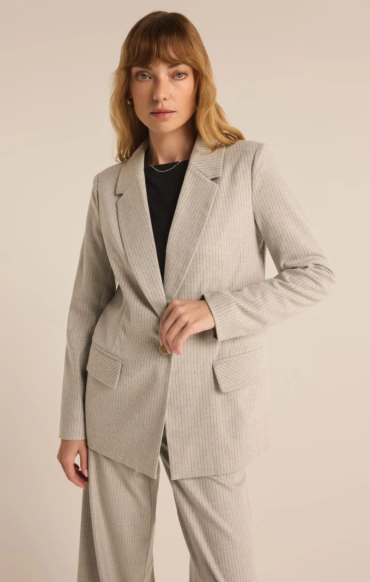 Monroe Pinstripe Blazer