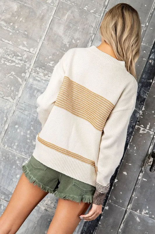 Mustard Stripe Sweater